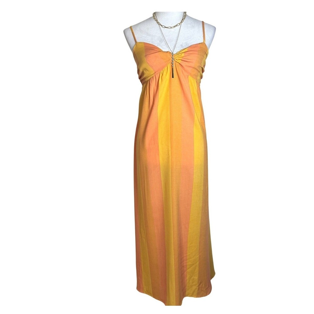 Show Me Your Mumu Magnolia Sun Kissed Stripe Midi Dress  M Bohemian Festival - Picture 10 of 11